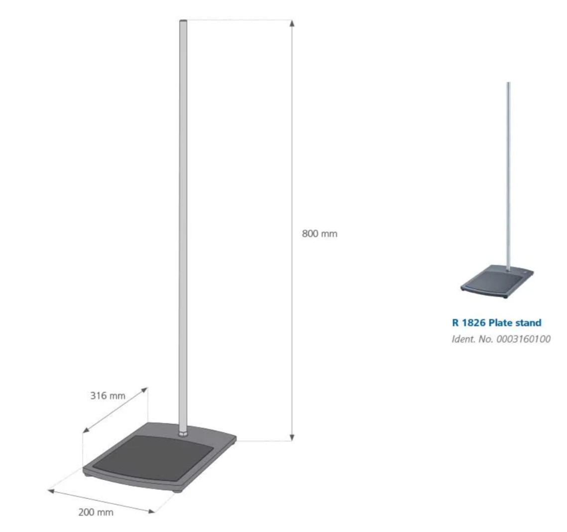 New IKA No. 0003160100 R 1826 Plate stand With slip resistant foil, ship from US