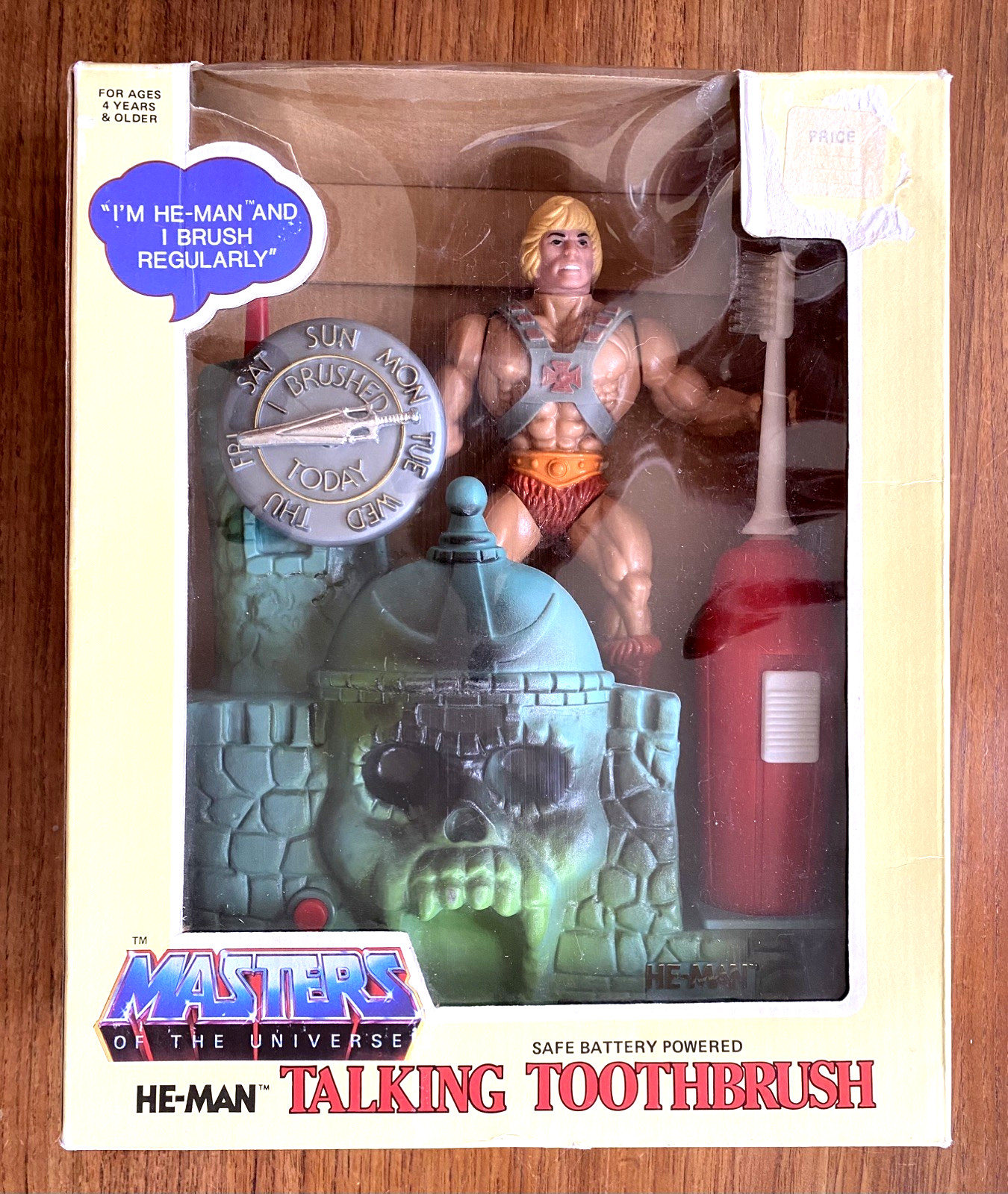 Vintage He-Man Talking Toothbrush 1984 Janex w/ Box 2 Brushes WORKS Vintage He-Man Talking Toothbrush 1984 Janex w/ Box 2 Brushes WORKS