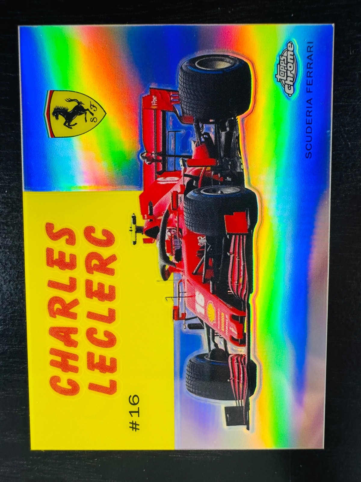 2020 Charles Leclerc World on Wheels Topps Chrome #54W-3 F1 Formula 1