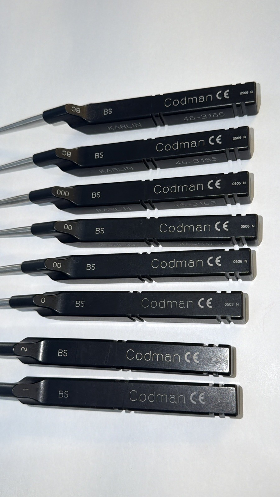 Codman KARLIN  Instrmnts Lot 8 Pc 46-3161 46-3162 46-3163 46-3165