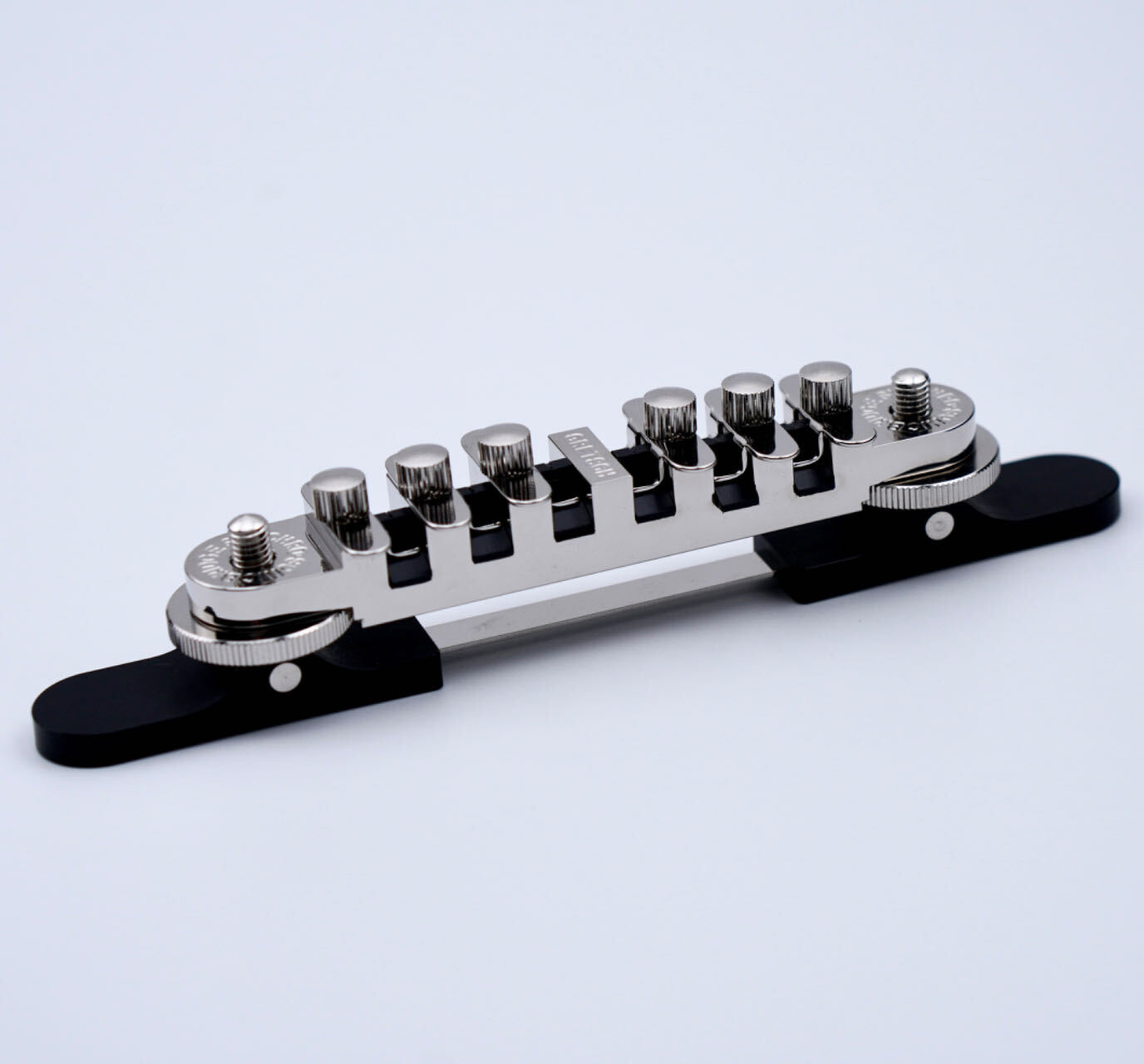 Guitar Synchro-Sonic Adjustable JAZZ Bridge Nickel W/Base Assembly Fit Gret-ch