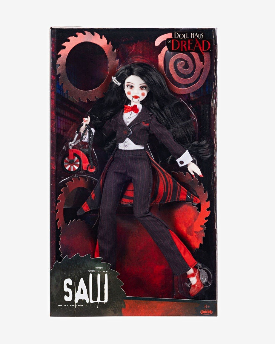 PRESALE: Jakks Pacific Doll Haus of Dread Saw Billy the Puppet Fashion Doll