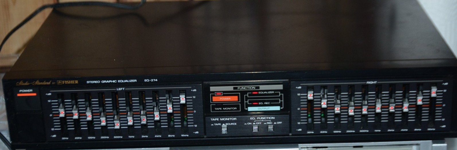 Vintage Fisher Studio Standard EQ-274 Stereo Graphic Equalizer 1980s