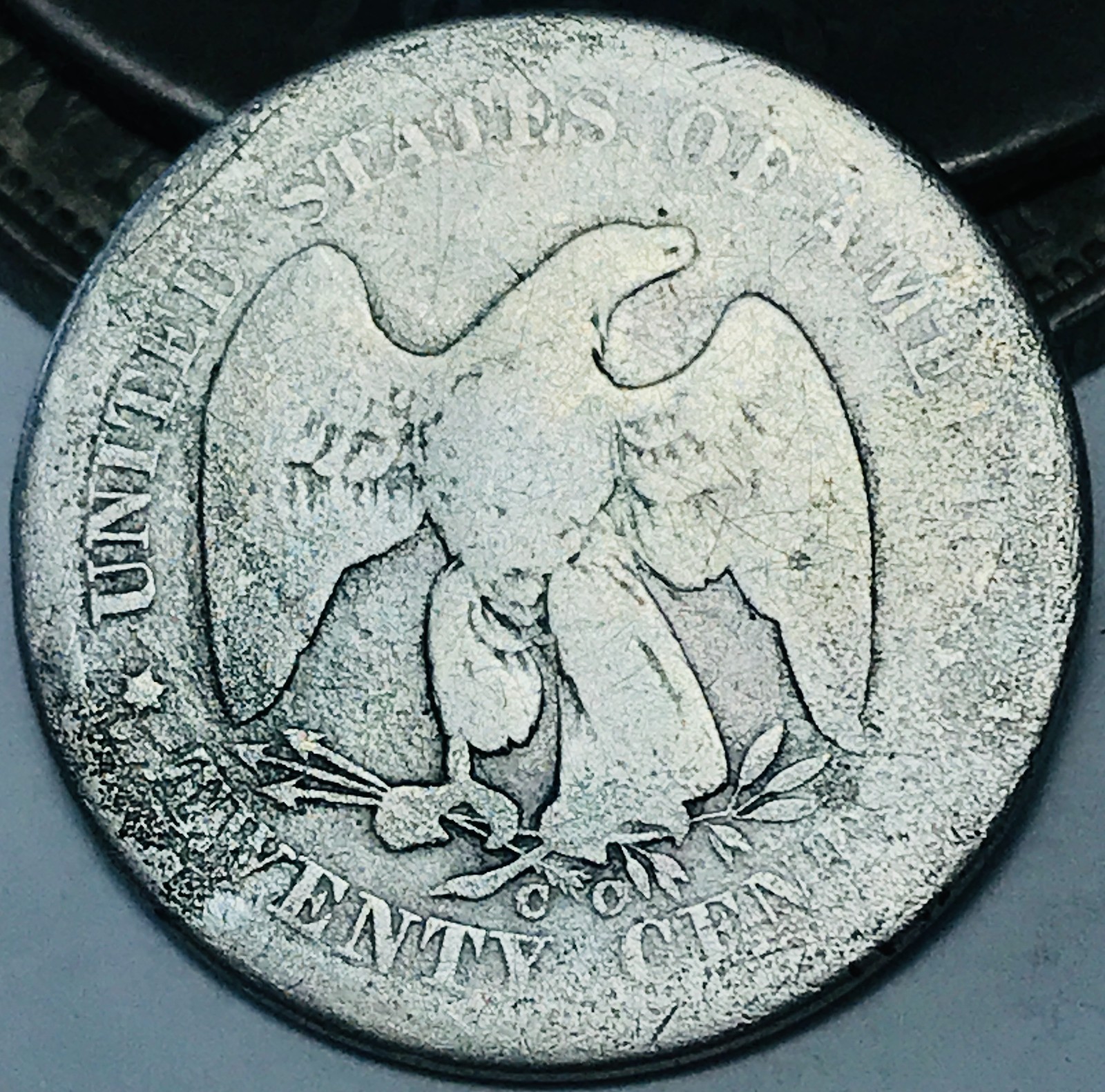 1875 CC Twenty Cent Piece 20C Ungraded 90% Silver US Coin CC31552