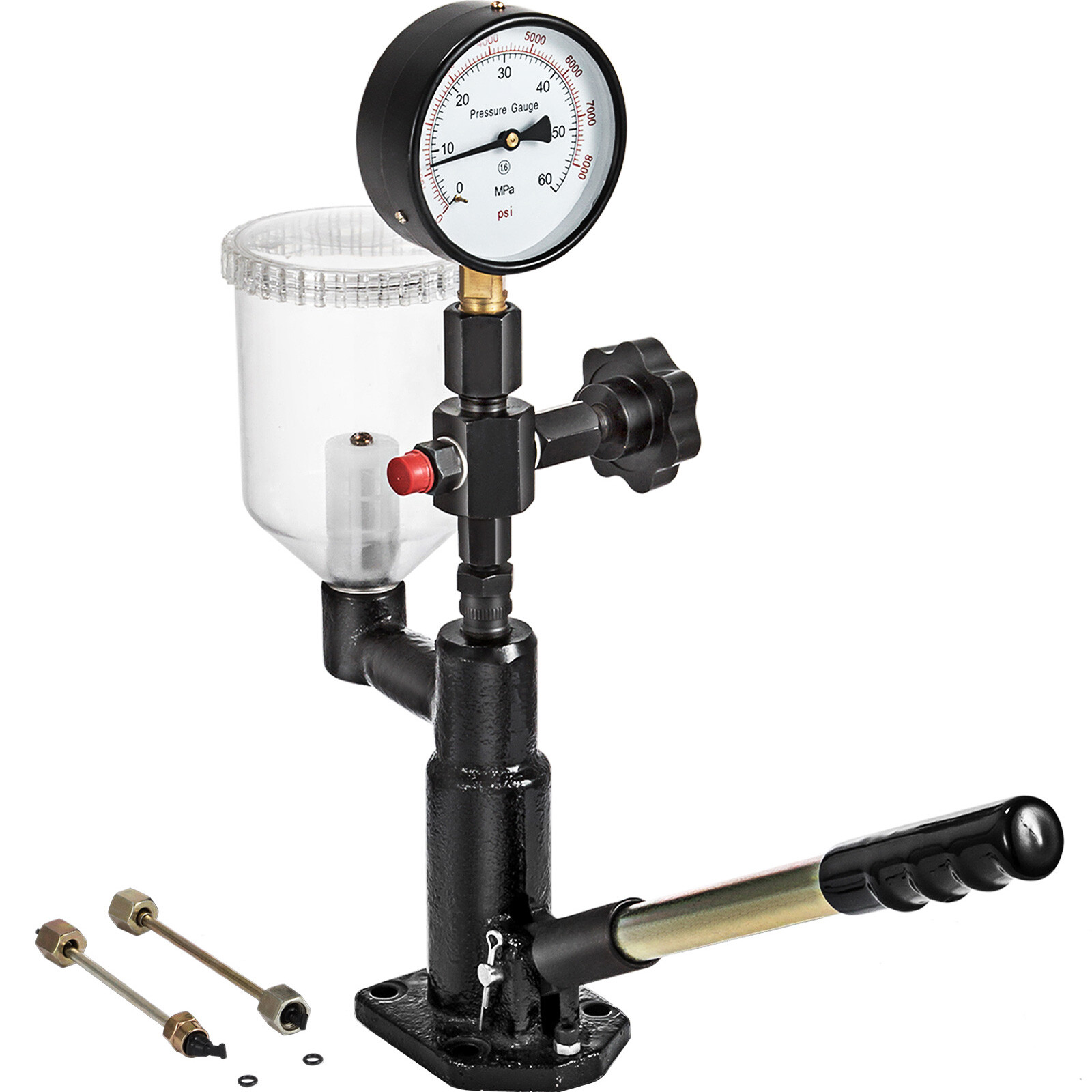 Diesel Injector Nozzle Pressure Tester Tool 0-600Bar(0-8000PSI) 60Mpa Pressure