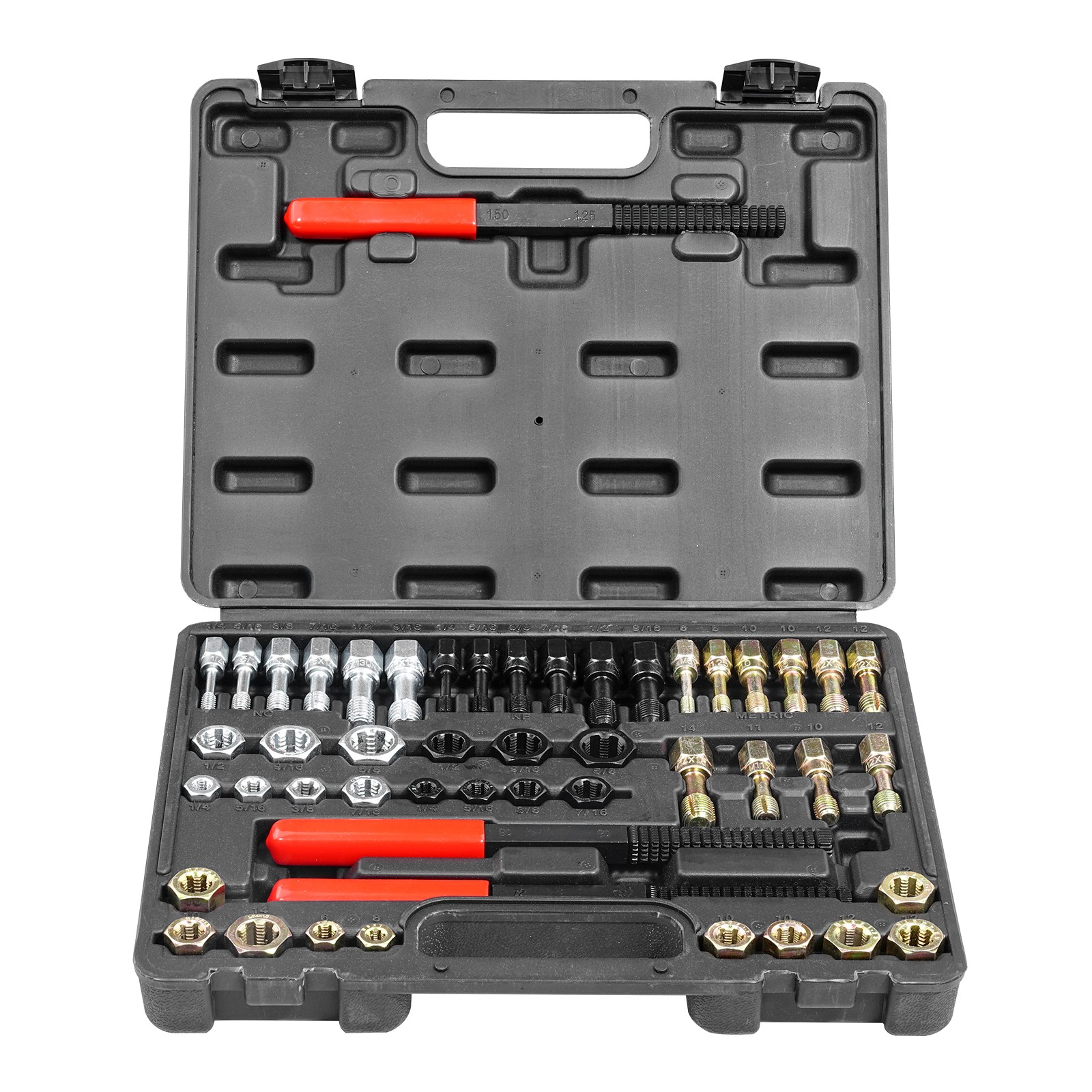 Uimoso 49PCS Thread Chaser Set for UNC, UNF, and Metric Thread Repair Tools