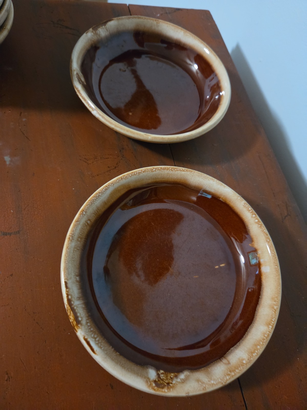 Vintage Hull Bowls Oven Proof Brown Drip Glaze Pottery 6 In Cereal Soup Set of 2 Vintage Hull Bowls Oven Proof Brown Drip Glaze Pottery 6 In Cereal Soup Set of 2