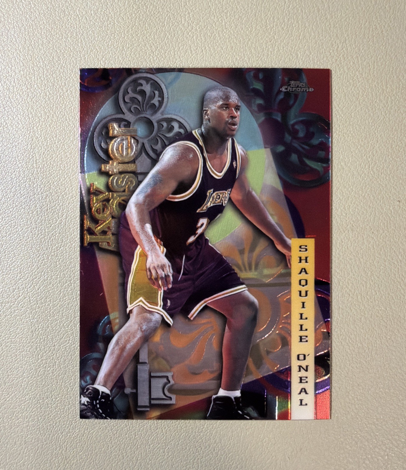 1997-98 Topps Chrome #21 Shaquille O\'Neal Key Master/Season\'s Best LA Lakers