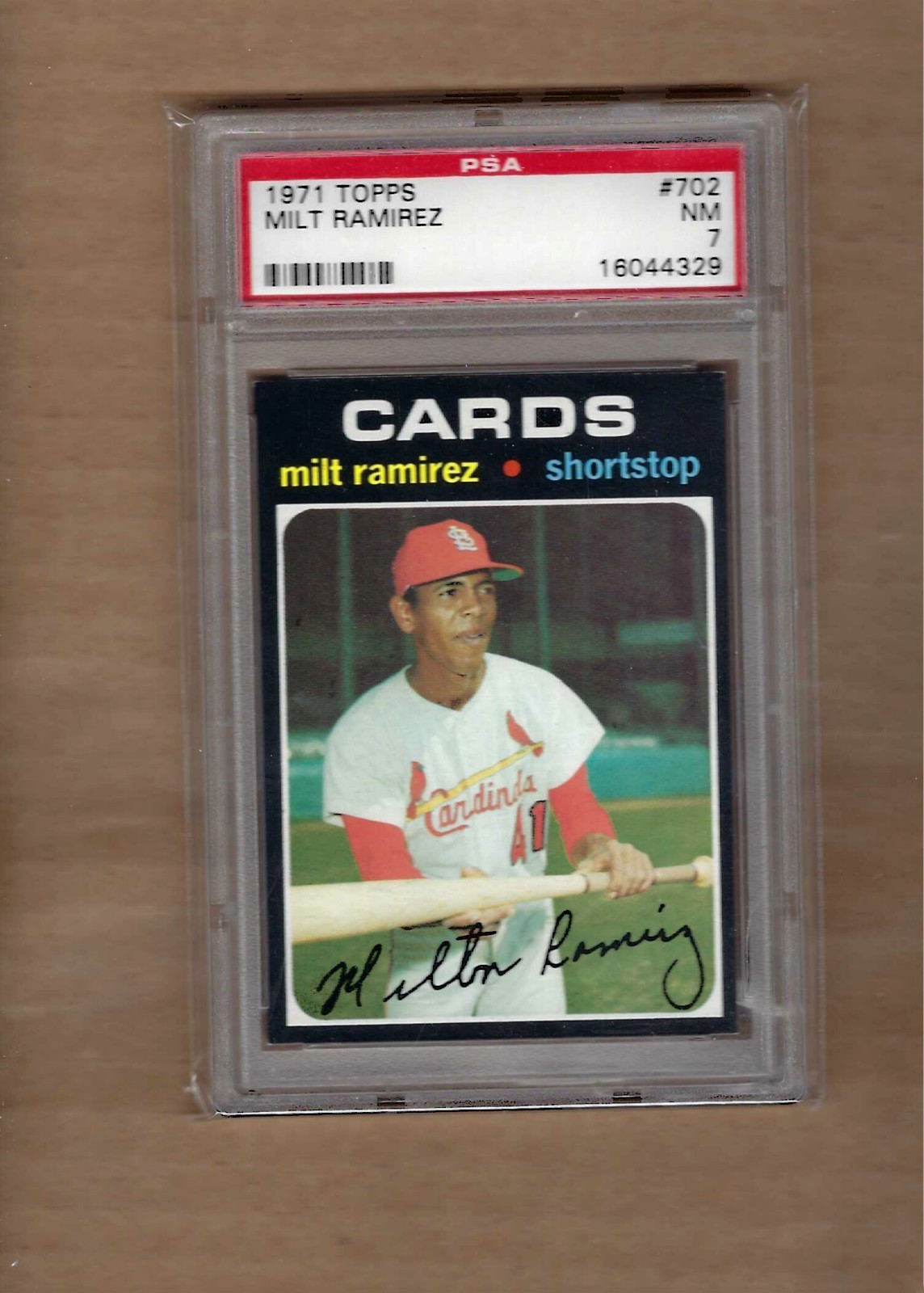 1971   TOPPS   MILT  RAMIREZ  #  702     PSA  7