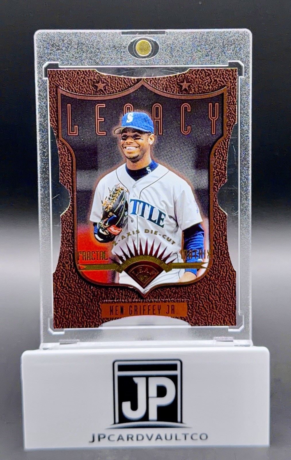 1997 Leaf Fractal Matrix Z-Axis Die Cut Legacy Bronze #193 Ken Griffey Jr. /100