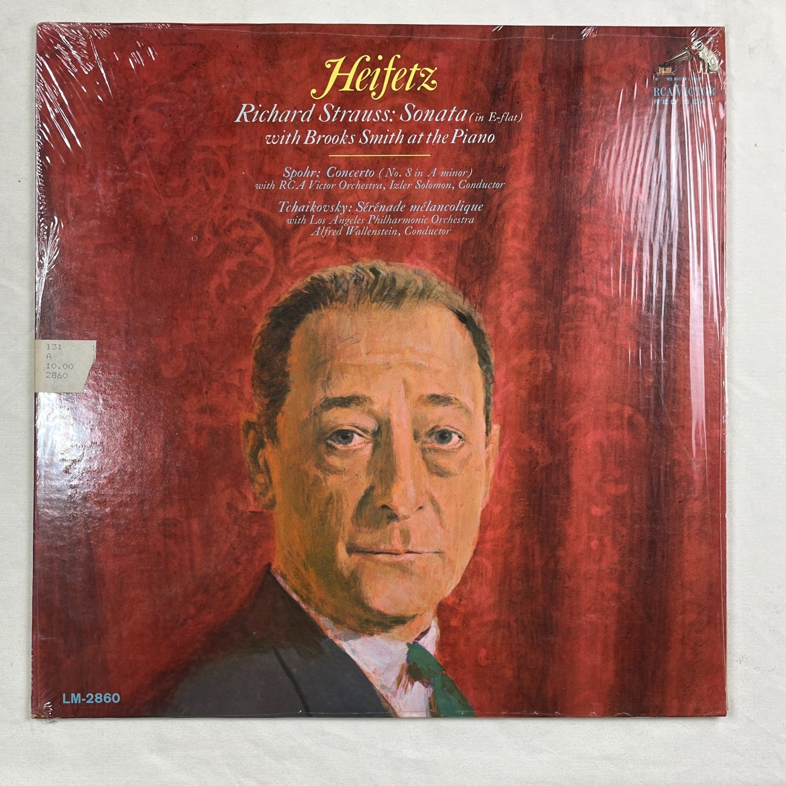 JASCHA HEIFETZ Strauss: Sonata (In E-flat) 1966 Vinyl LP RCA LM-2860 - VG+