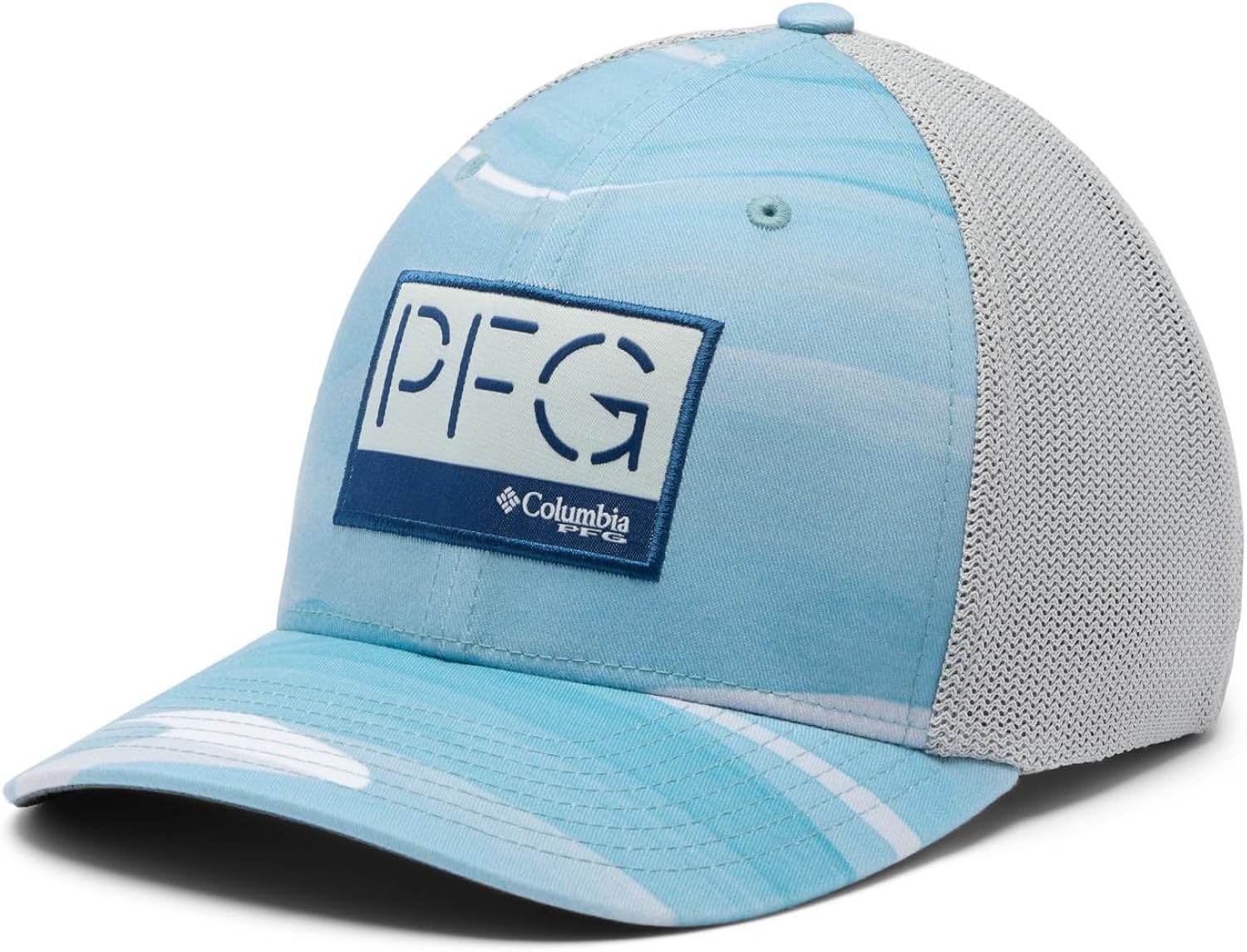 Columbia Adult PFG Camo Hat Mesh Back Fishing Cap Columbia Adult PFG Camo Hat Mesh Back Fishing Cap