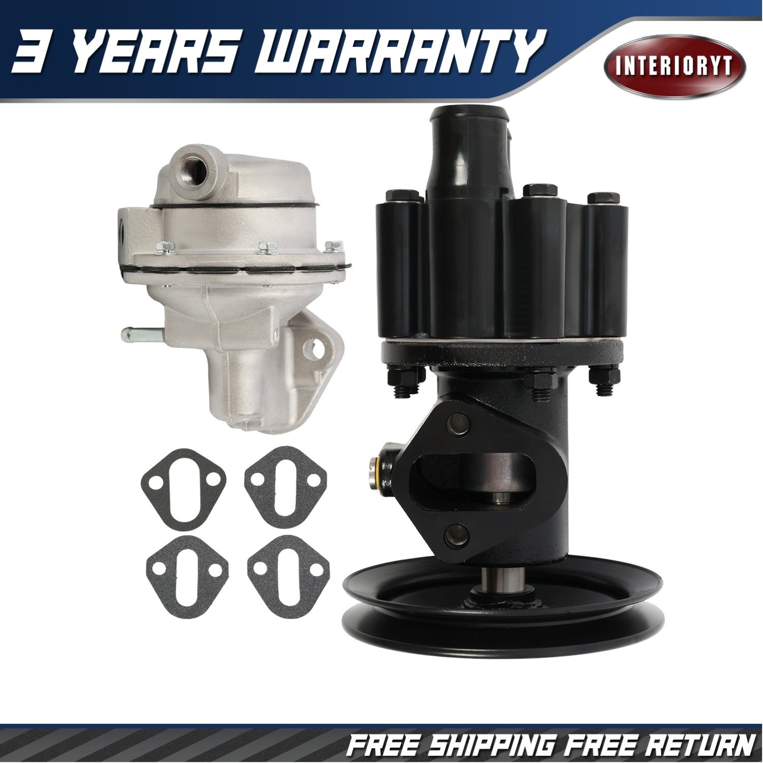 belt driven Water +fuel pump pulley For MerCruiser Bravo 454 502 7.4 8.2 raw Sea