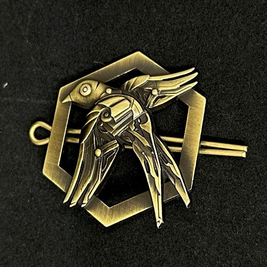 Ukrainian Army Metallic Beret Badge The Power of Unmanned Systems of Ukraine