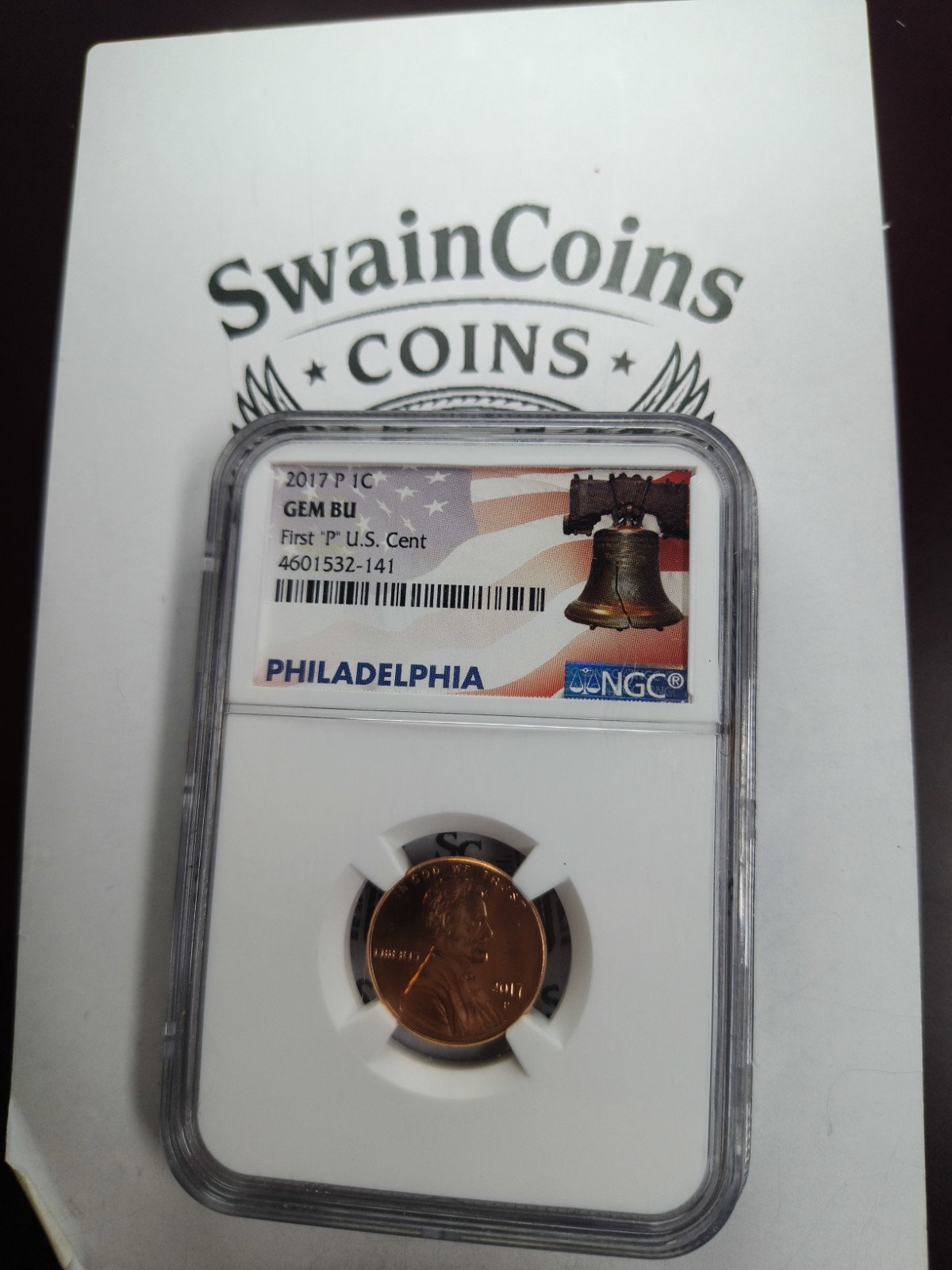 US Mint LINCOLN CENT 2017-P (first last year of P) NGC Gem Uncirculated E10-109 US Mint LINCOLN CENT 2017-P (first last year of P) NGC Gem Uncirculated E10-109