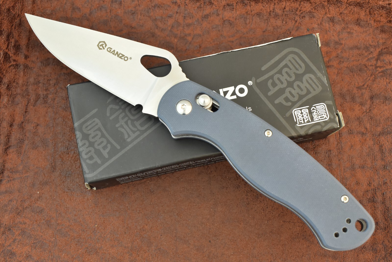 GANZO TACTICAL LINER LOCK GRAY KNIFE MODEL G729-GY by FIREBIRD NICE (20720)