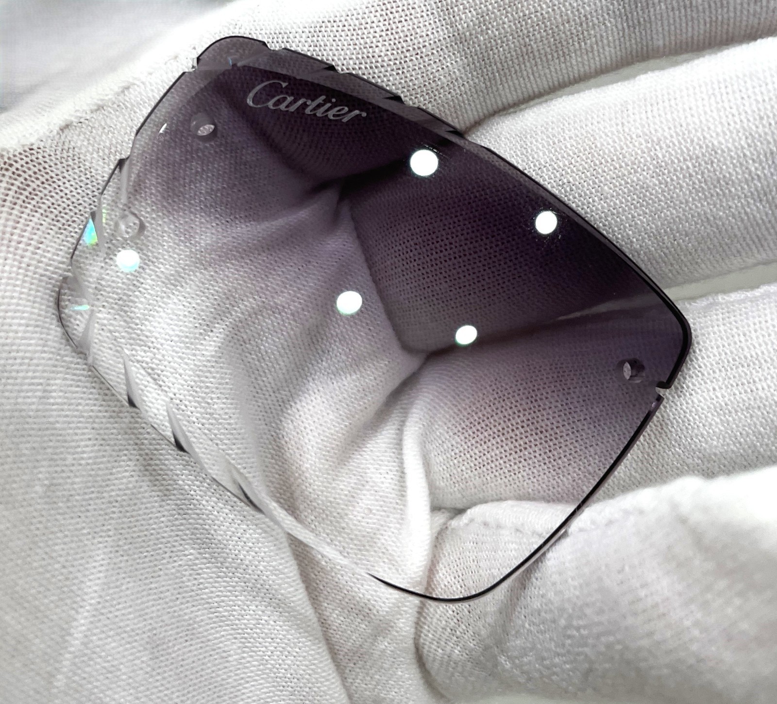 Cartier Smoke gradient diamond cut lenses ct0092o Sunglasses