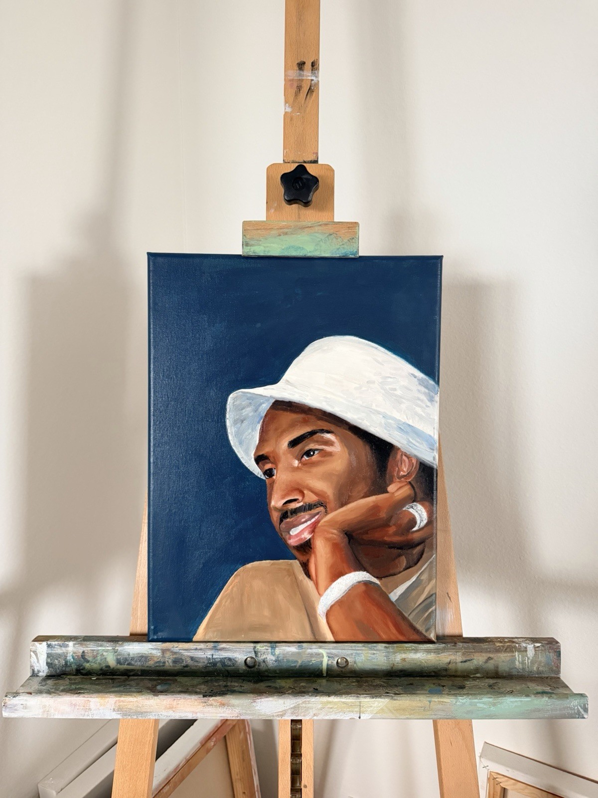 Kobe Bryant Oil Painting Portrait