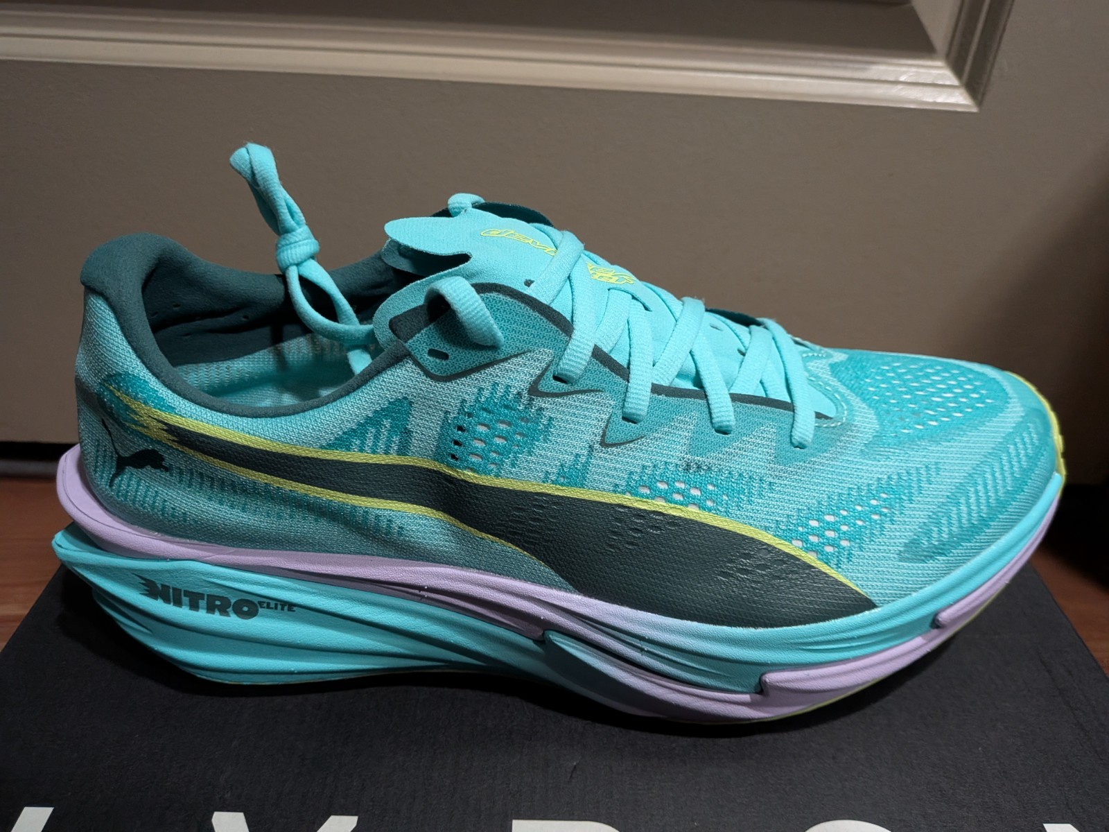 NEW PUMA HYROX 10.5 Deviate Nitro 4 Elite Men Shoes Turquoise Black NITRO Men NEW PUMA HYROX 10.5 Deviate Nitro 4 Elite Men Shoes Turquoise Black NITRO Men