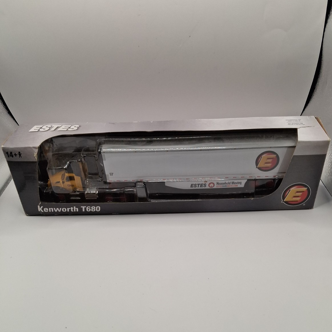DCP Kenworth T680 Estes Household Moving 53\' Trailer 1:64 Diecast Semi DCP Kenworth T680 Estes Household Moving 53\' Trailer 1:64 Diecast Semi