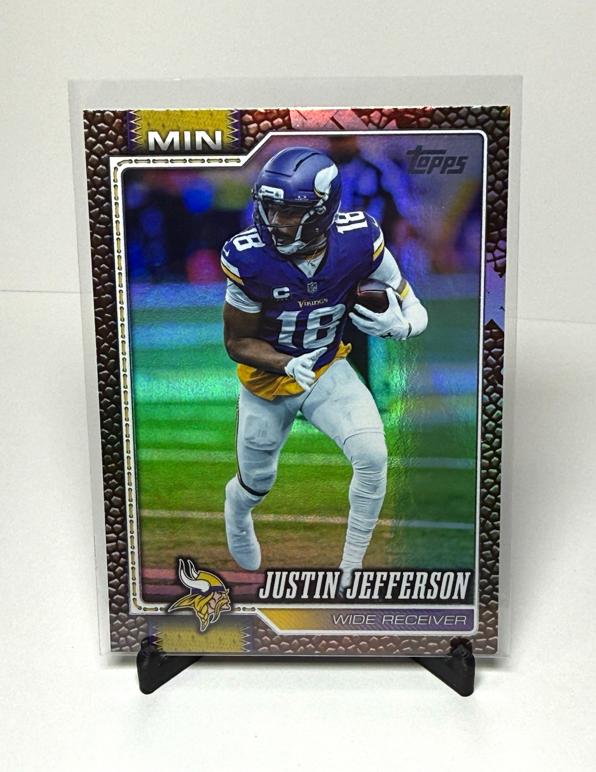 Topps Football Justin Jefferson 2026 Pigskin Foil #131 Minnesota Vikings