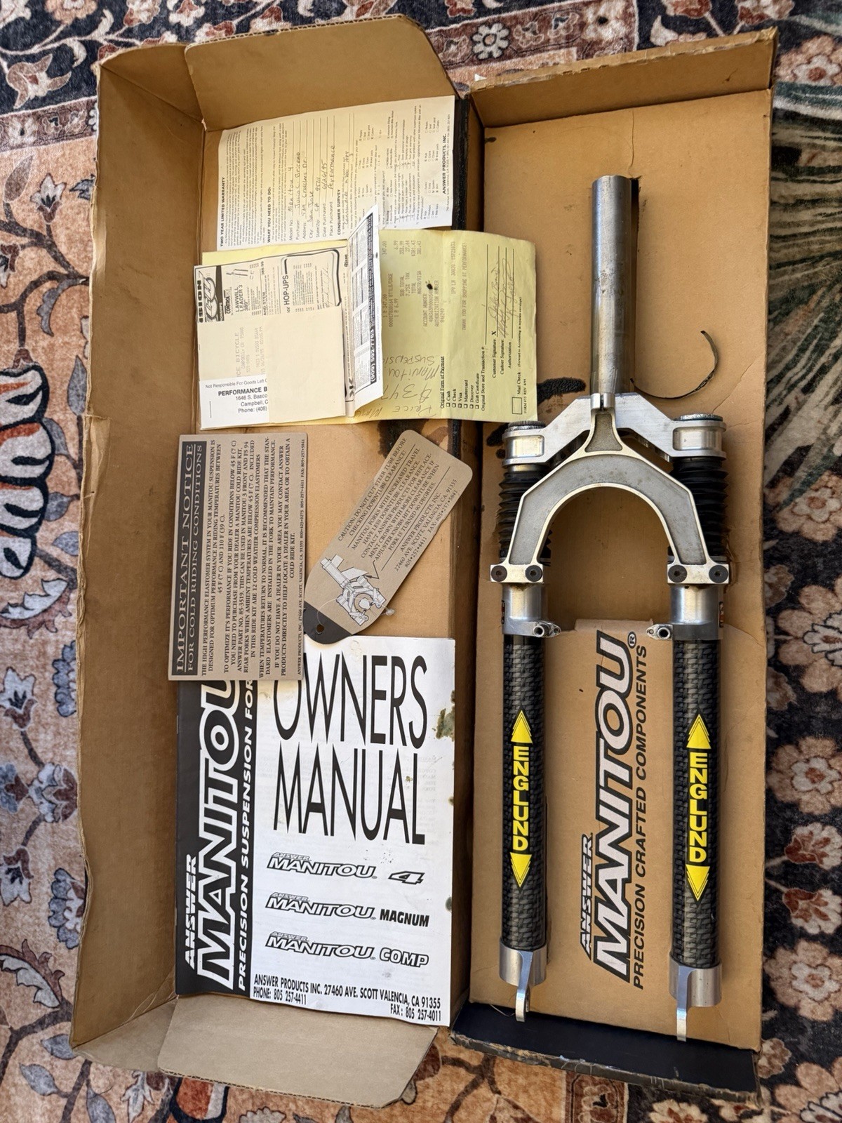 Rare Manitou 4 Englund Vintage Fork 6.25\