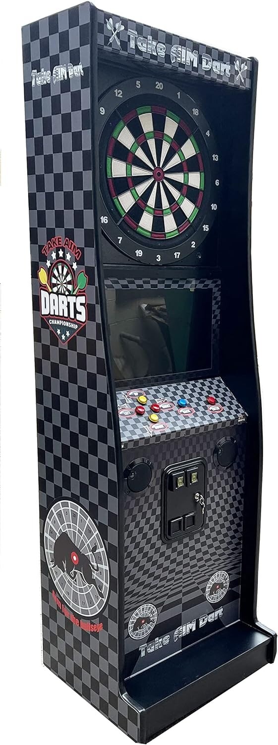 Take Aim Electronic Coin Operated Dart Board for commercial & home-Free shipping