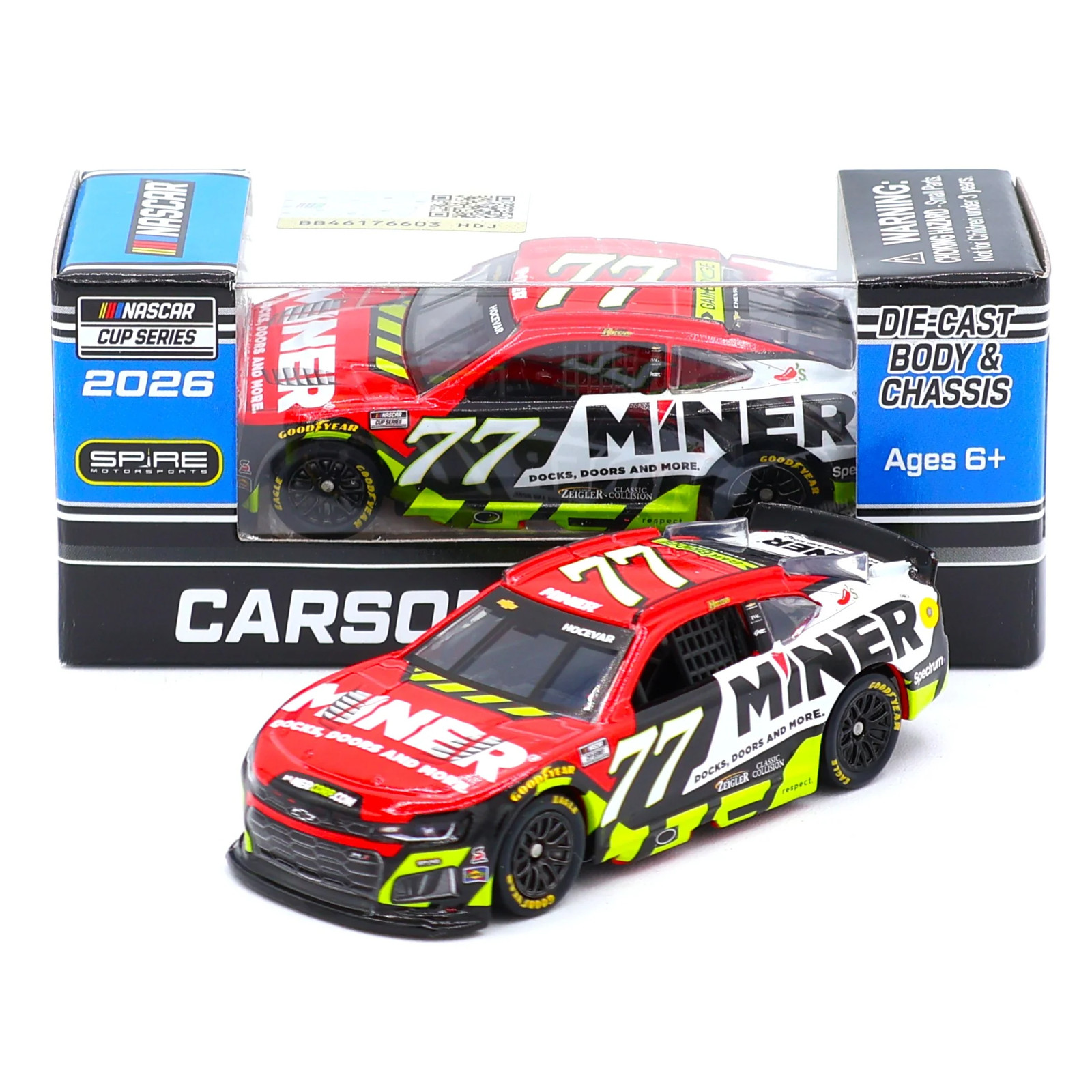 Carson Hocevar 2026 Miner 1:64 Nascar Diecast Carson Hocevar 2026 Miner 1:64 Nascar Diecast