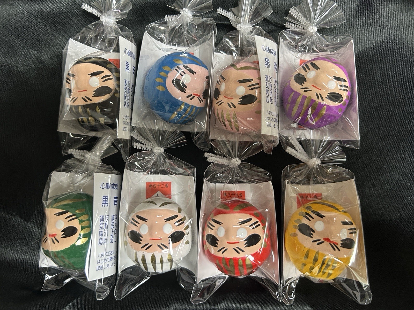 japanese daruma doll Set of 8