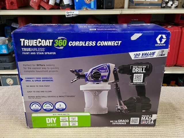 BRAND NEW Graco TrueCoat 360 Cordless Connect TrueAirless Paint Sprayer 26D362