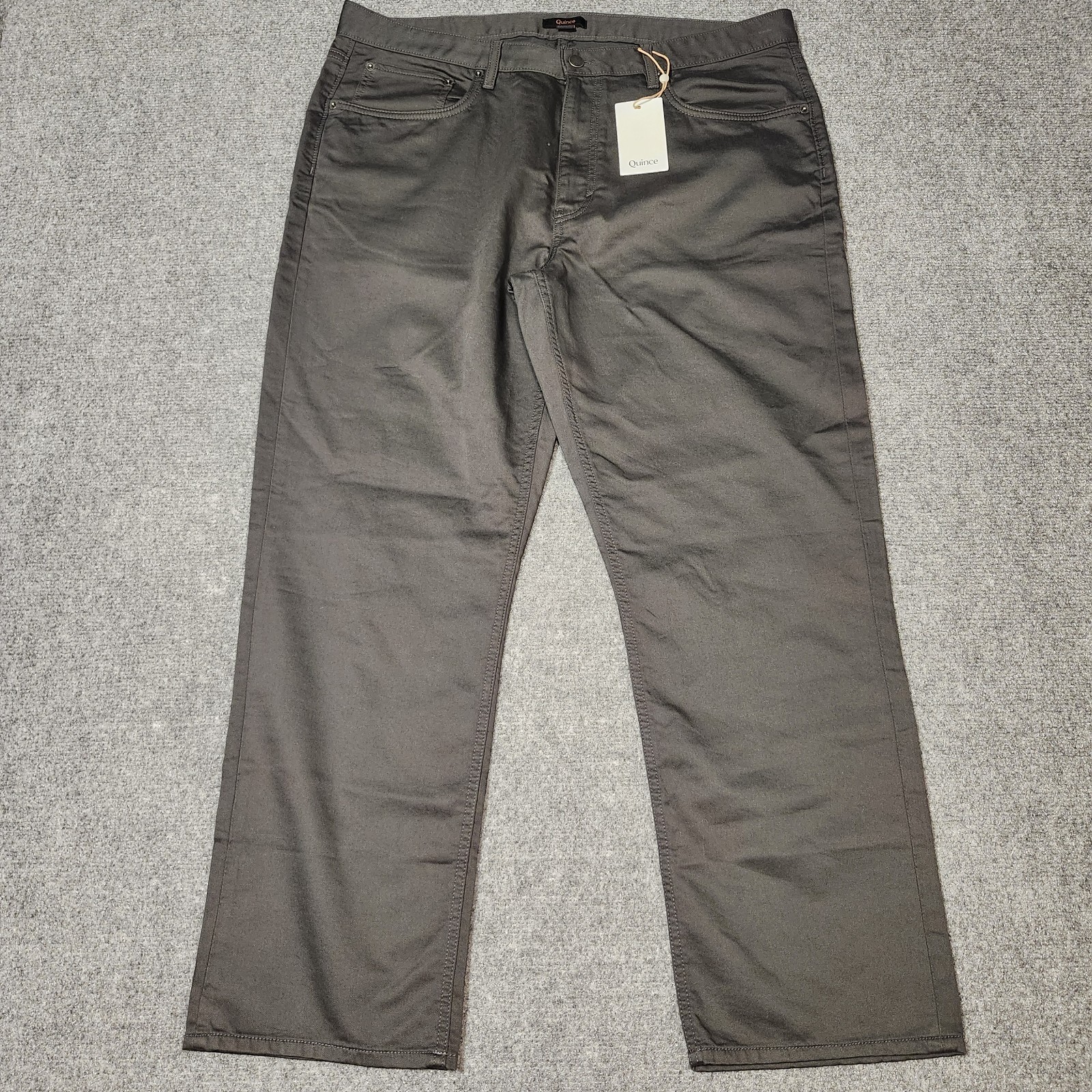 Quince Comfort Stretch Traveler 5 Pocket Pants Mens 38x30 Charcoal Straight Leg Quince Comfort Stretch Traveler 5 Pocket Pants Mens 38x30 Charcoal Straight Leg