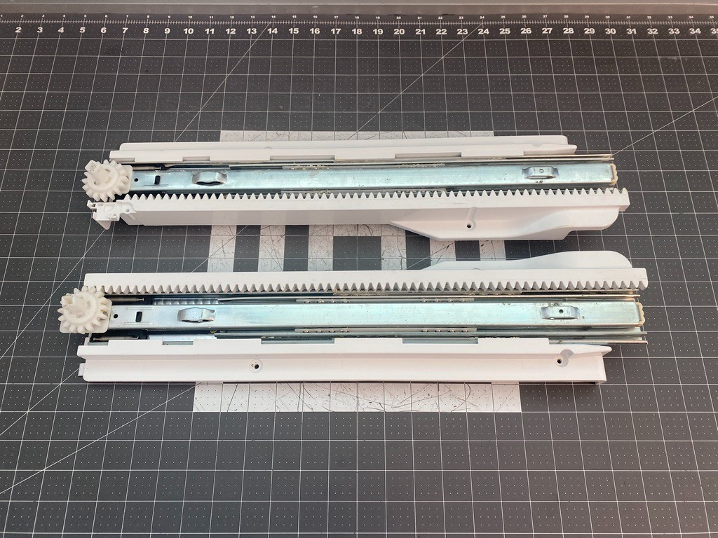 LG Refrigerator Door Slide Rails (Set of 2) P# 5218JA1010E 5218JA1010F