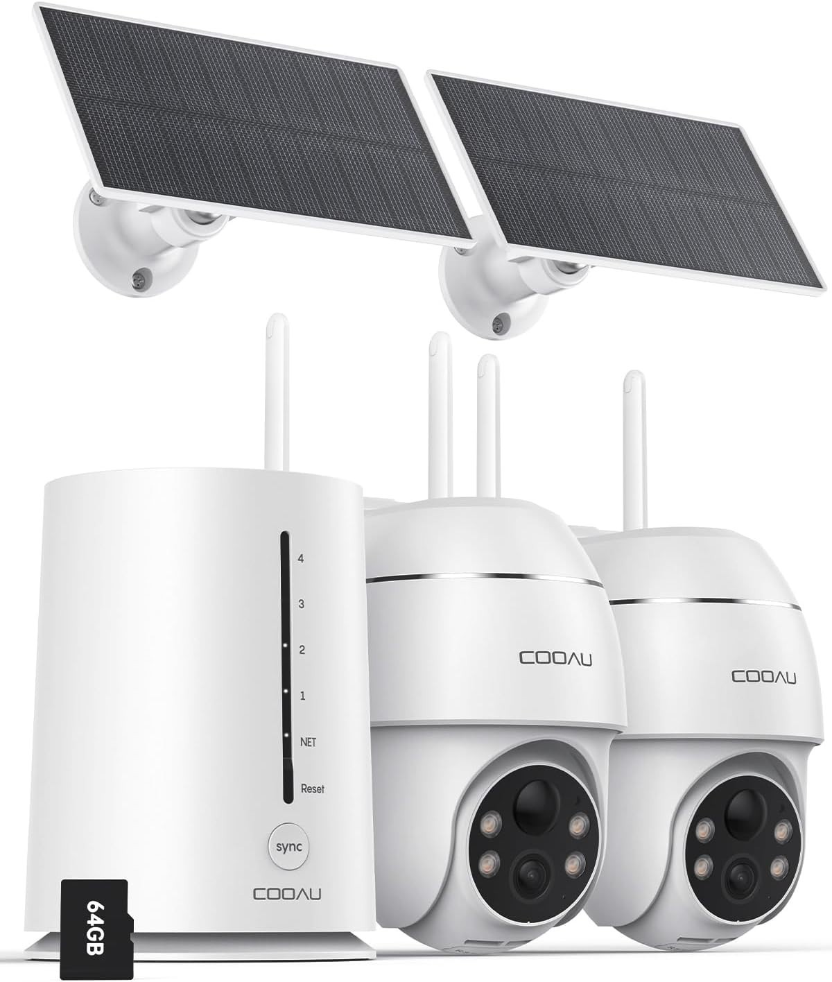 COOAU Outdoor 4MP Solar Security Cameras Wireless System, 5GHz & 2.4GHz WiFi COOAU Outdoor 4MP Solar Security Cameras Wireless System, 5GHz & 2.4GHz WiFi