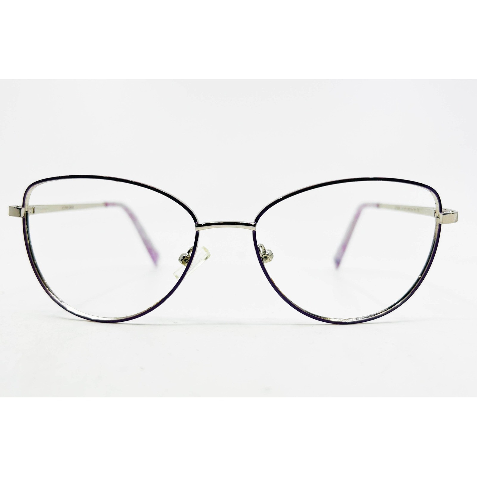 Elton John Eyewear Eyeglasses Womens Silver Purple Etude Lilov 54-16-135