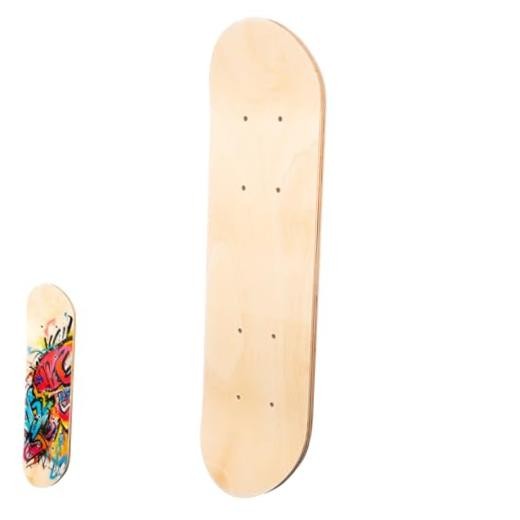 Blank Skateboard Deck 16.92 in Paintable Skateboard Deck for Kids DIY