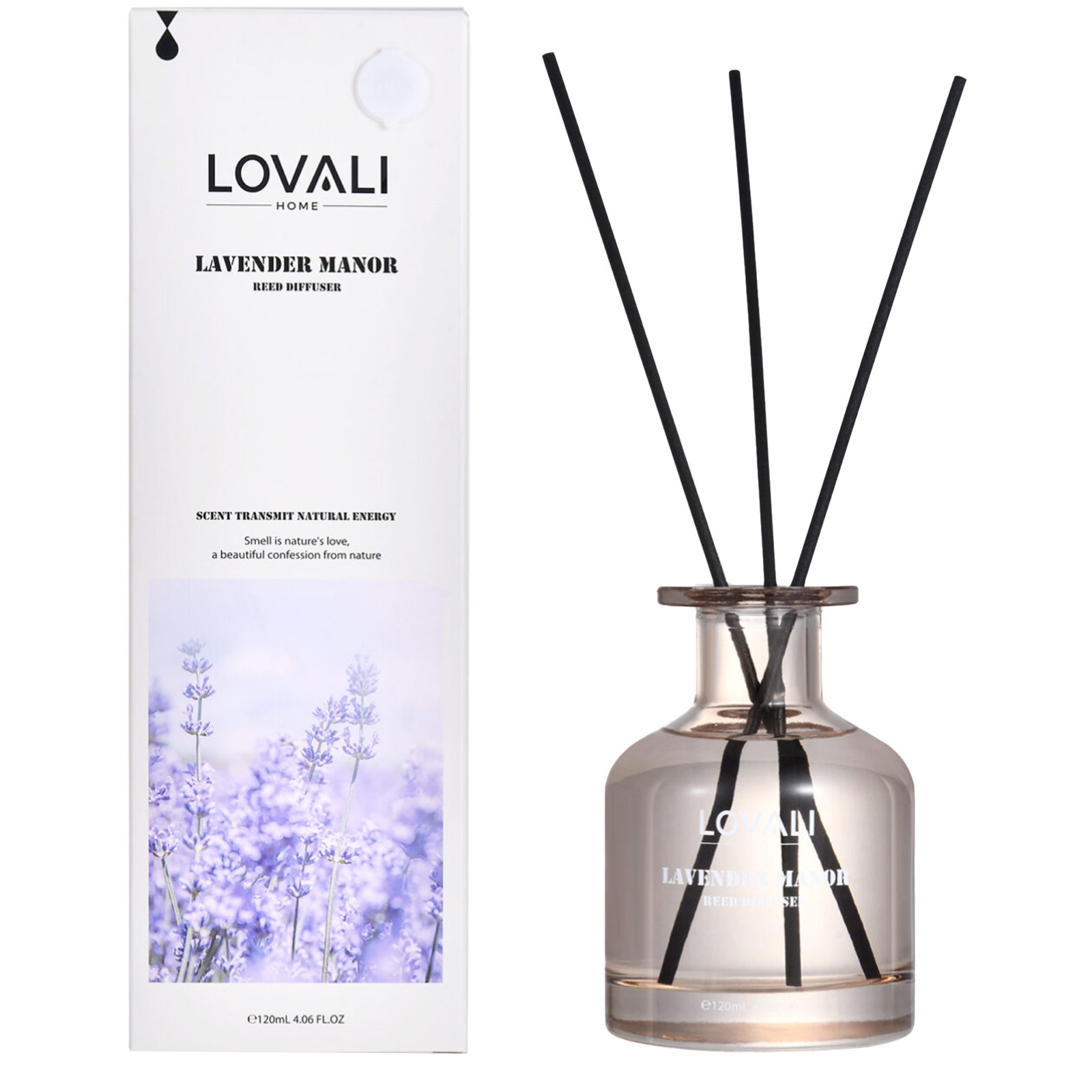 120ml Reed Diffuser – 4 Scents: Gardenia, Lavender, Jasmine, Sandalwood