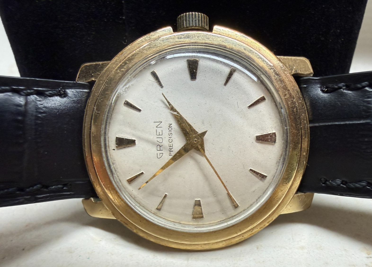 Vintage 1960\'s Gruen Precision Autowind Automatic Watch cal. 462SS 10kt GF WORKS