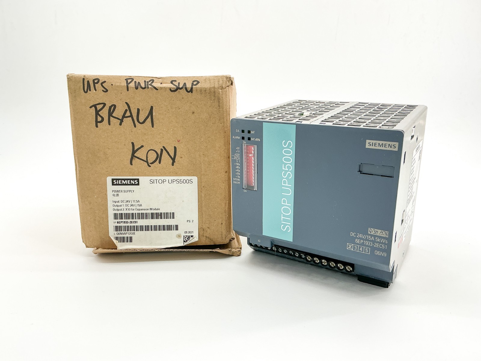 New Siemens 6EP1933-2EC51 SITOP UPS500S Power Supply 24VDC 15A New Siemens 6EP1933-2EC51 SITOP UPS500S Power Supply 24VDC 15A