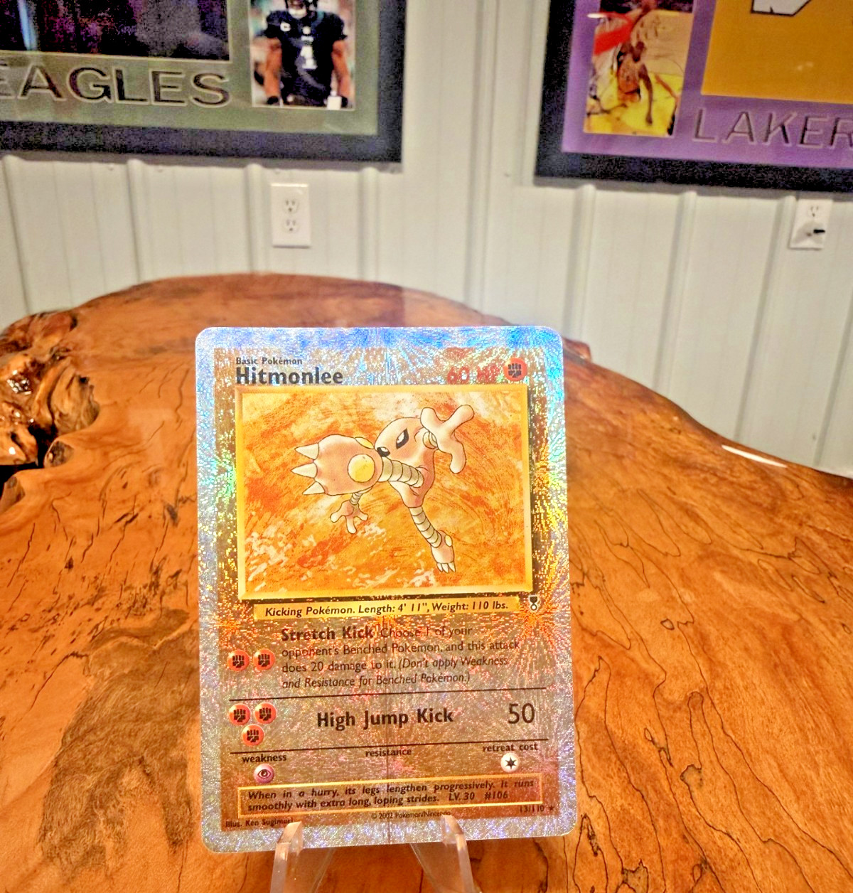 2002 Pokemon Hitmonlee 13/110 Legendary Collection Reverse Holo LP (Printline) 2002 Pokemon Hitmonlee 13/110 Legendary Collection Reverse Holo LP (Printline)