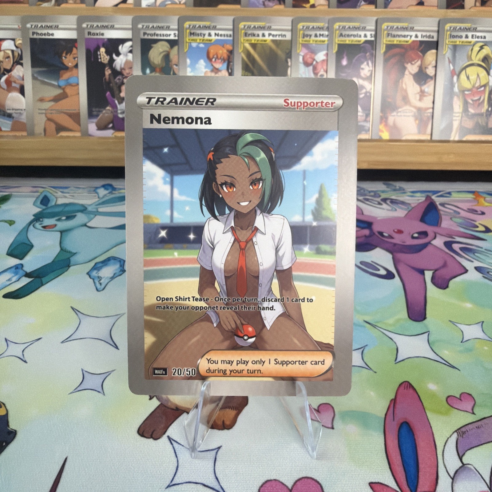 Waifx Pokemon Fan Art Anime Waifu Sexy Trainer Nemona 20/50 Waifx Pokemon Fan Art Anime Waifu Sexy Trainer Nemona 20/50