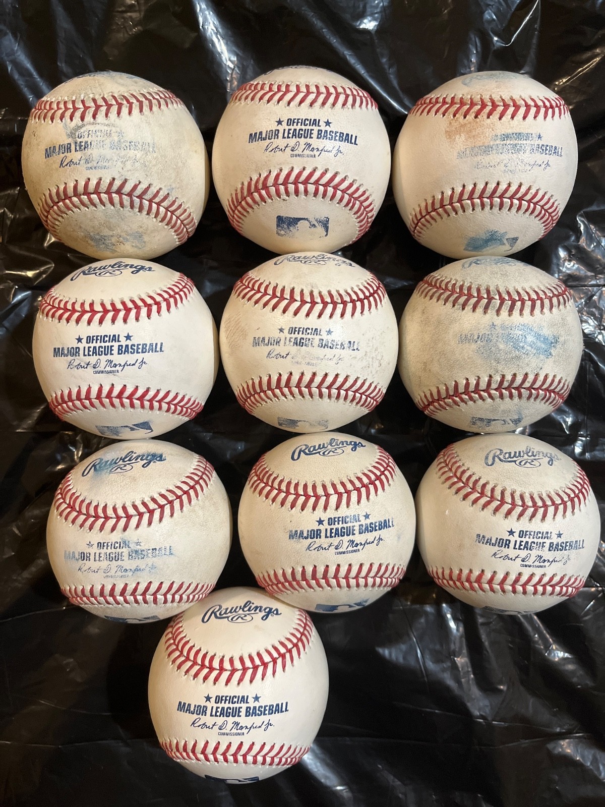 10 OFFICIAL RAWLINGS MAJOR LEAGUE BASEBALLS, MANFRED JR 10 OFFICIAL RAWLINGS MAJOR LEAGUE BASEBALLS, MANFRED JR