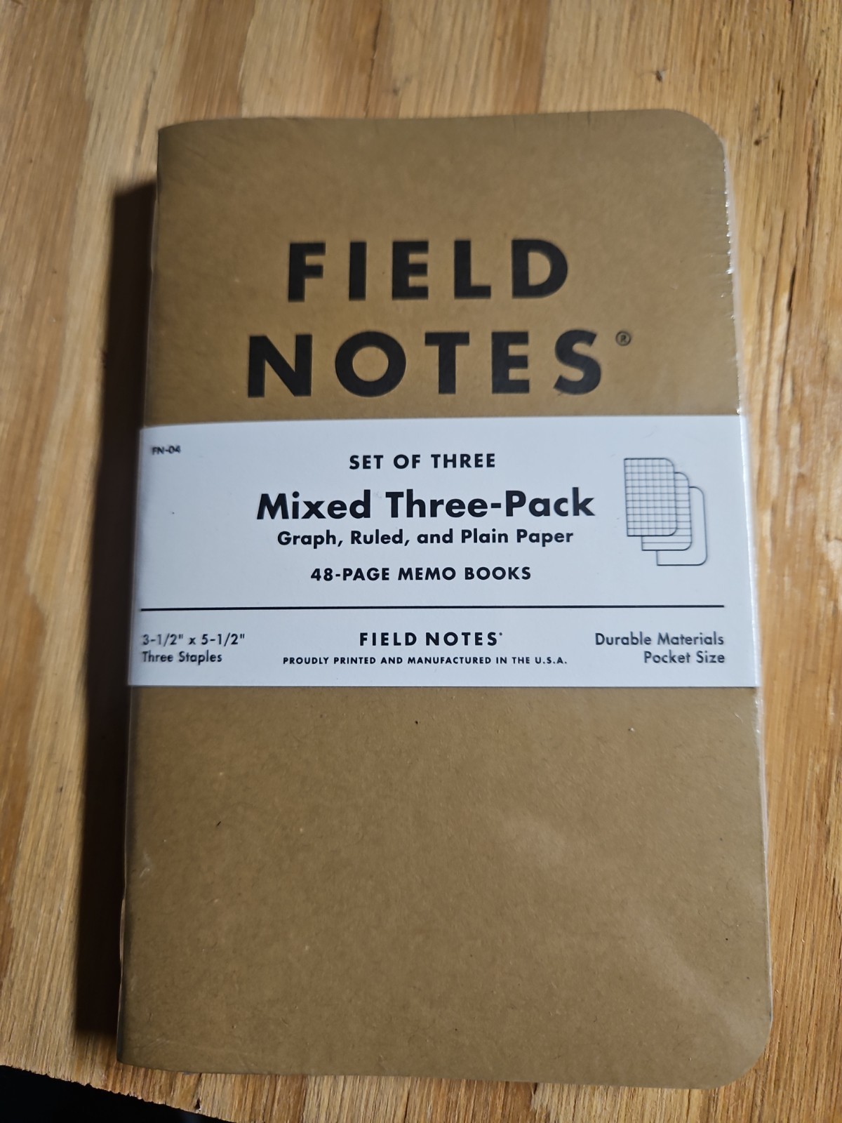 Field Notes Mixed 3-Pack Memo Notebooks Set NEW Sealed Package Field Notes Mixed 3-Pack Memo Notebooks Set NEW Sealed Package