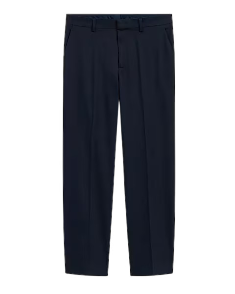 Express Men’s Slim Dark Navy Cotton-Blend Suit Pants W32 L32 Stretch Dress Pant