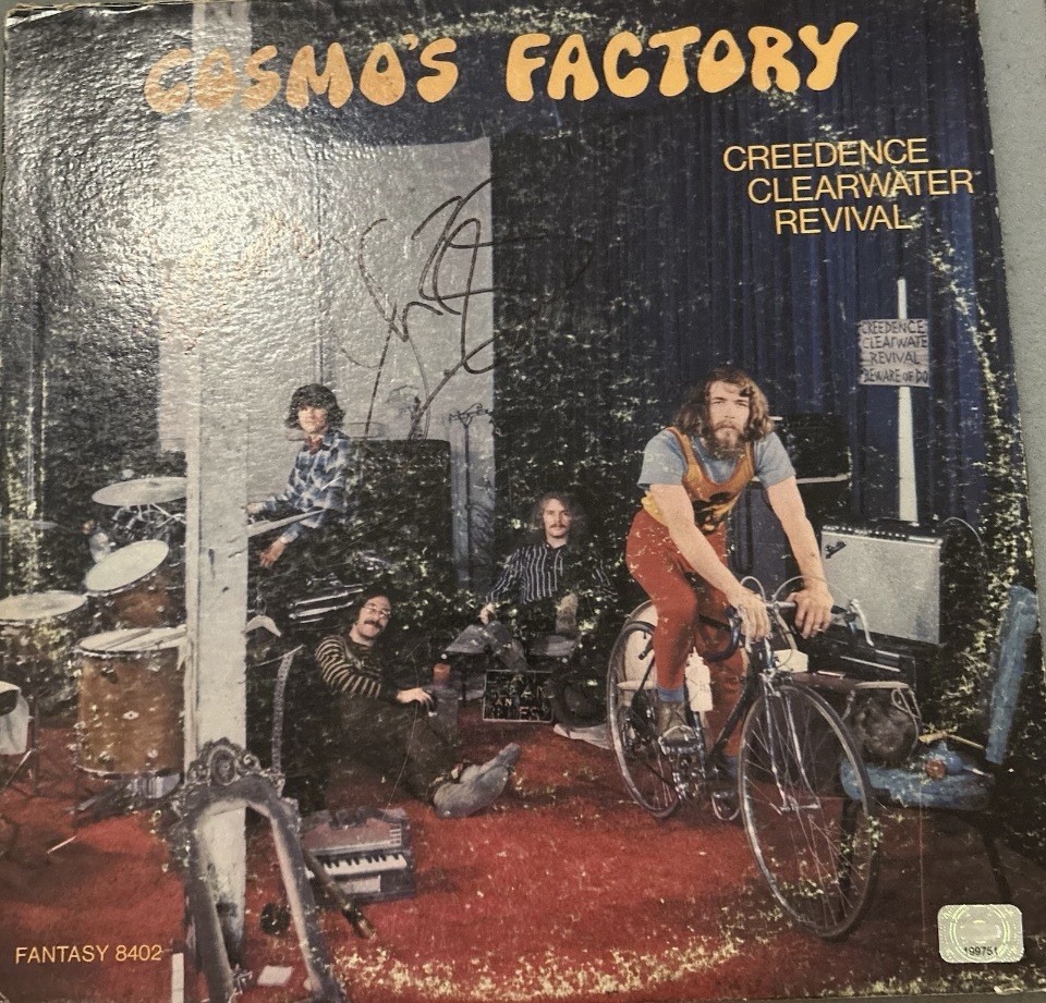 Creedence Clearwater Revival Cosmo’s Factory Autographed Vinyl With COA