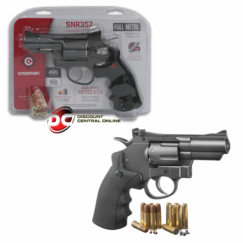 Crosman SNR357 CO2 Dual Ammo Full Metal Air Gun Pistol Revolver - BB & Pellet Crosman SNR357 CO2 Dual Ammo Full Metal Air Gun Pistol Revolver - BB & Pellet