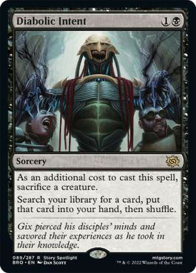 Diabolic Intent NM-Mint The Brothers' War MTG