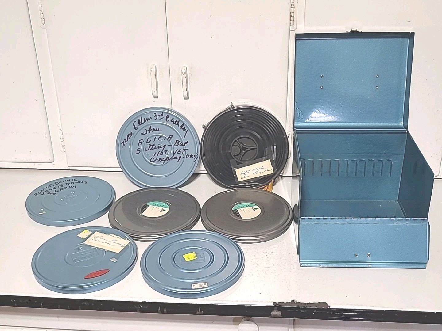 Lot of Vintage 1960s-1970s 8mm ? Family Travel Home Movie Film Reels & Box Lot of Vintage 1960s-1970s 8mm ? Family Travel Home Movie Film Reels & Box