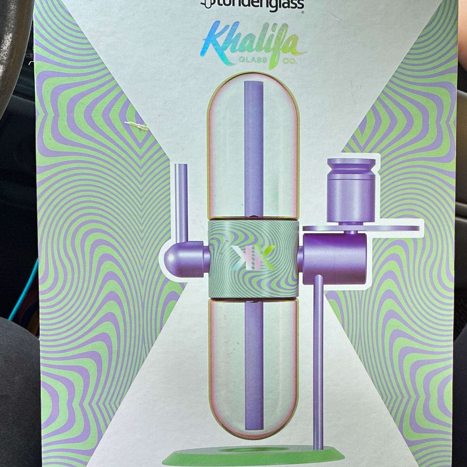Stündenglass x Khalifa Glass Co. Gravity Infuser Hookah Boxed Set Purple/Green Stündenglass x Khalifa Glass Co. Gravity Infuser Hookah Boxed Set Purple/Green