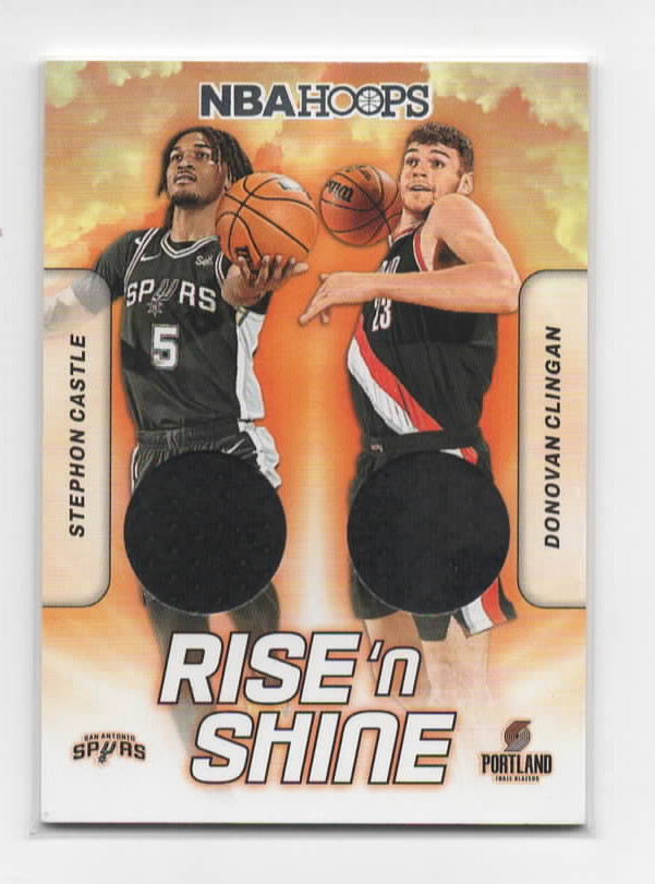 2024-25 Panini NBA Rise N Shine Dual Donovan Clingan /Stephon Castle #RSD-SCC