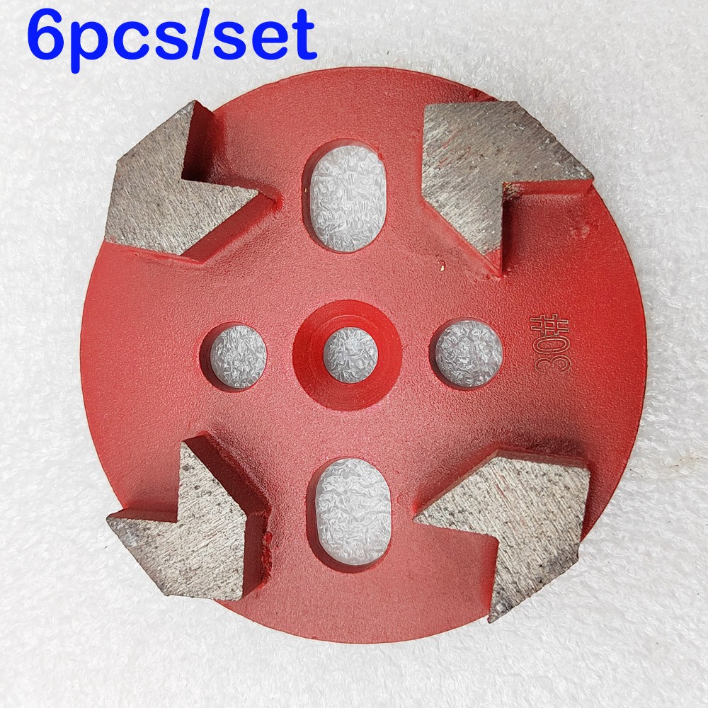 6pcs/set Arrow-shaped Diamond Grinding Head for Concrete Floor Grinder Polisher 6pcs/set Arrow-shaped Diamond Grinding Head for Concrete Floor Grinder Polisher